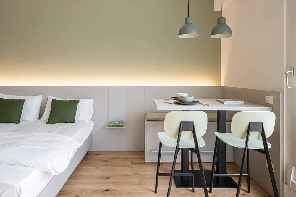 Doppelzimmer-Superior-Ensuite mit Dusche in Trient, Fleimstaler Alpen