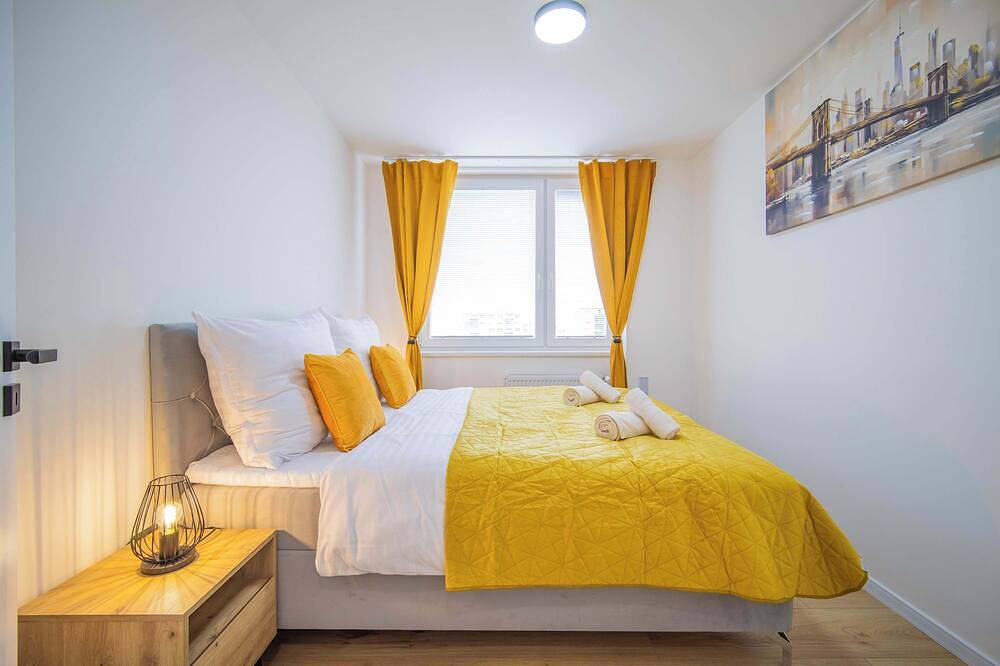 Entire apartment, Boutique Living - Yellow Accent Apartment in Košice, Eastern Slovakia