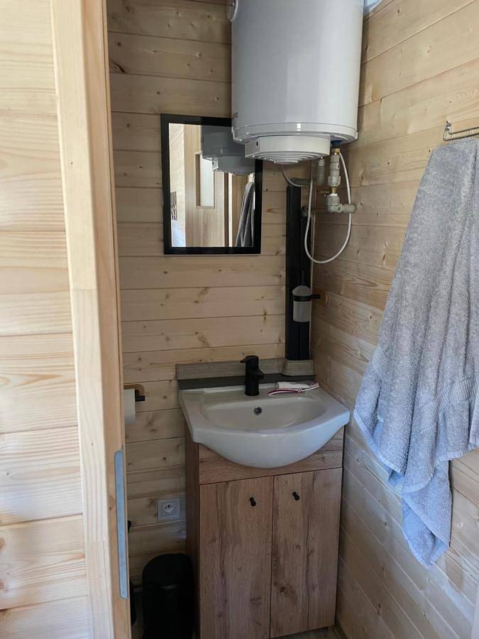 Zelt für 2 Personen, mit Whirlpool und Terrasse sowie Garten und Ausblick in Langendorf - 4