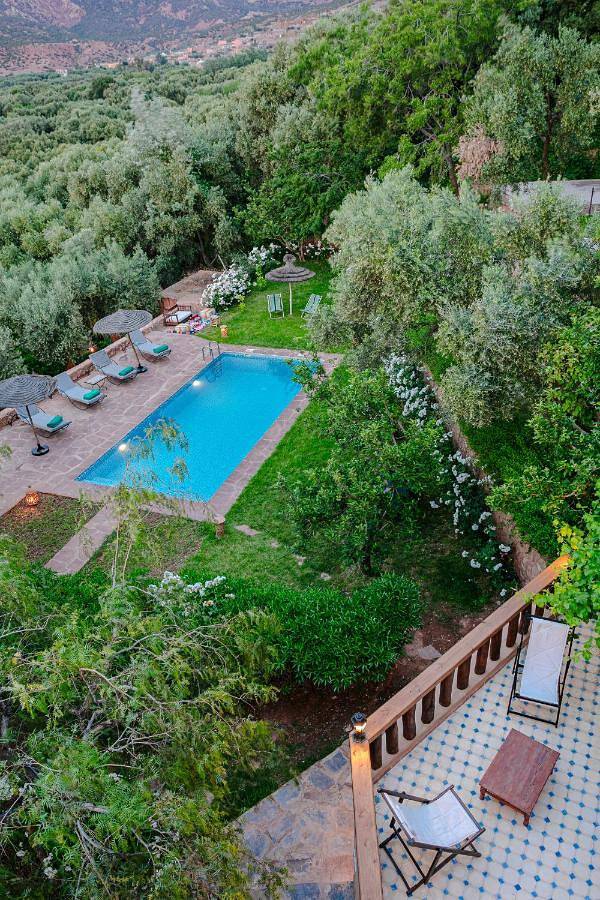 Cottage pour 2 personnes, avec piscine ainsi que vue et jardin