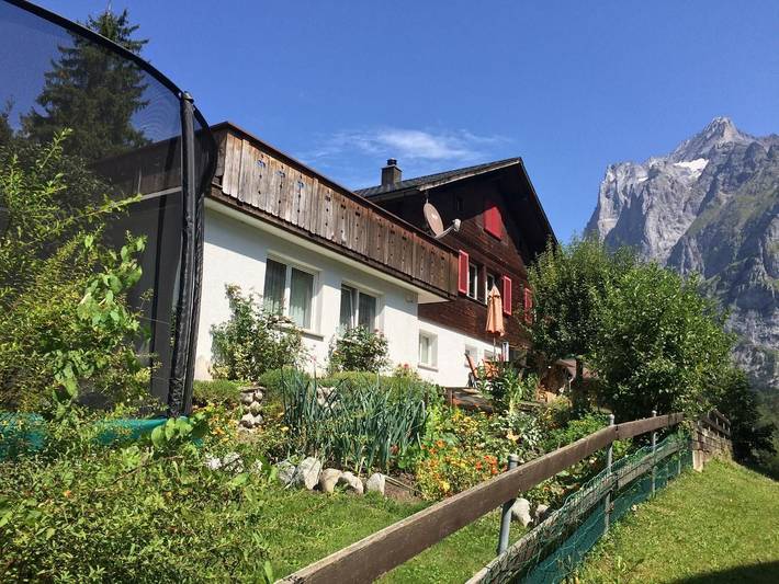Appartement voor 2 personen, met terras en tuin in Grindelwald