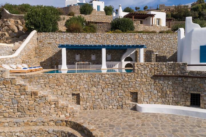 Villa mit pool für 6 Personen, mit Meerblick und Balkon sowie Terrasse und Garten auf Mykonos - 4