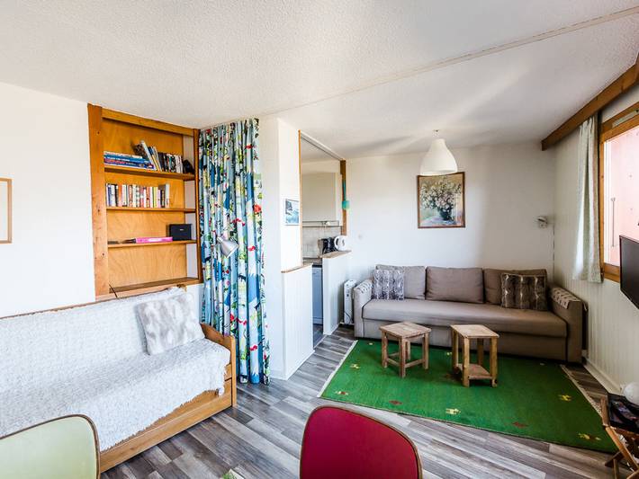 Studio voor 3 personen, met balkon in La Plagne