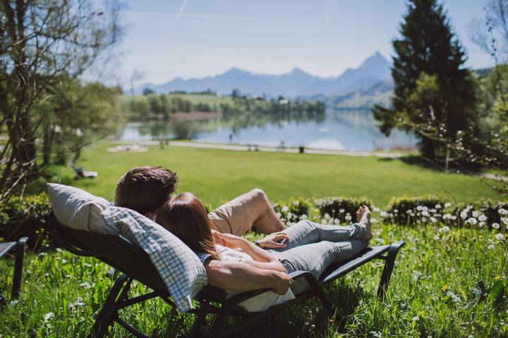 Hotel für 2 Personen, mit Balkon und Terrasse sowie Garten und Sauna am Weißensee