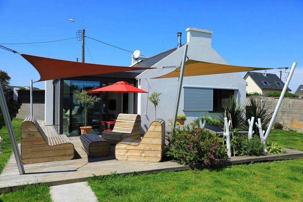 Modern house on the dunes of Sainte Marguerite with optional Spa Spa in Landéda, Brest und Umgebung