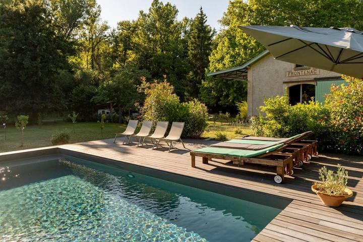 Maison de vacances pour 6 personnes, avec vue ainsi que piscine et jardin