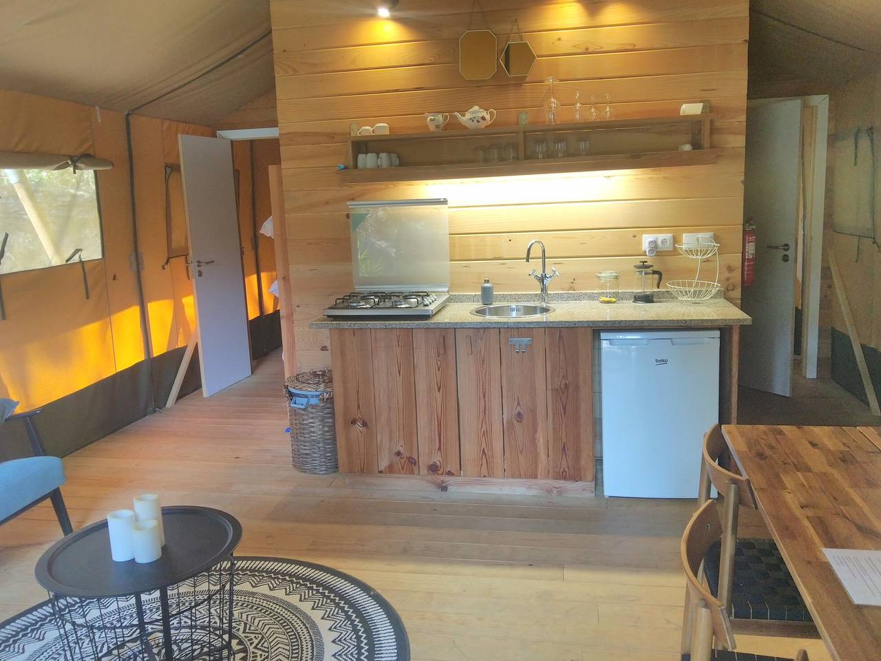 Zelt „Boavista Glamping“ mit Bergblick, privatem Pool und Wlan in Arco de Baúlhe, Arco de Baúlhe e Vila Nune