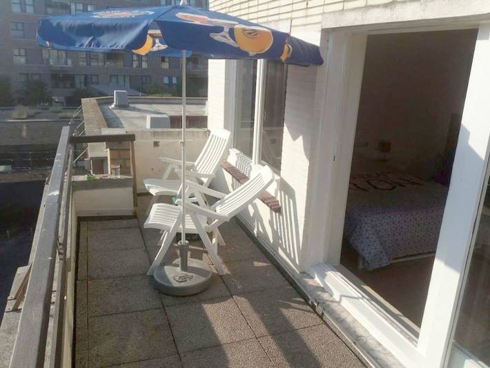 Vakantieappartement voor 2 personen, met balkon en uitzicht in Oostende