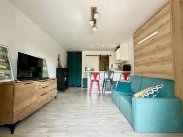 Gîte pour 4 personnes, animaux acceptés dans Plage de la Madrague (Giens)