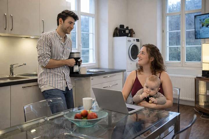 Appartement de vacances pour 4 personnes, avec jardin