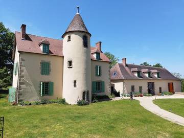 Gîte pour 5 personnes, avec jardin ainsi que vue et piscine à La Châtre-Langlin