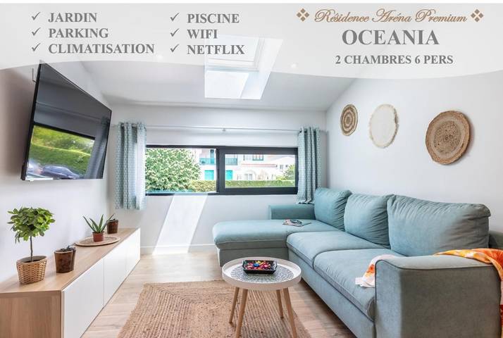 Location de vacances pour 6 personnes, avec jardin ainsi que piscine et vue à Saint-Vincent-de-Tyrosse - 3