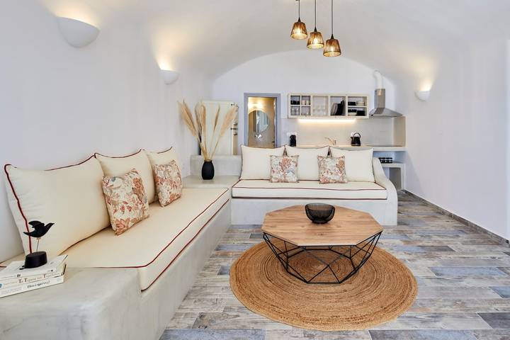 Location de vacances pour 5 personnes, avec jardin ainsi que balcon et vue sur l’océan dans Firostefani - 3