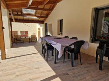 Gîte pour 10 personnes, avec balcon à Coubisou