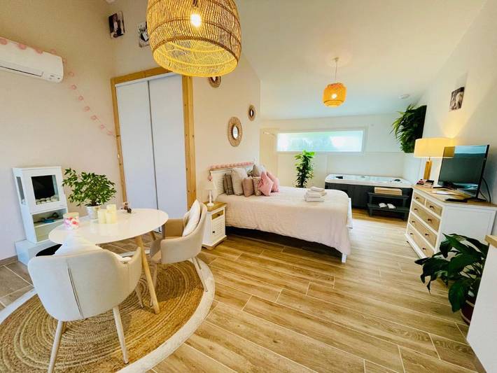 Location de vacances pour 6 personnes, avec jardin ainsi que piscine et jacuzzi à Uchaux - 3