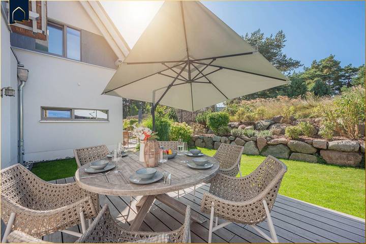 Ferienhaus für 6 Personen, mit Ausblick und Sauna sowie Garten, mit Haustier in Loddin