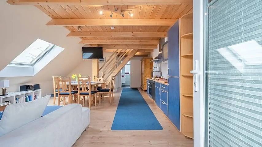 Ferienwohnung für 6 Personen, mit Sauna und Terrasse sowie Garten in Waabs