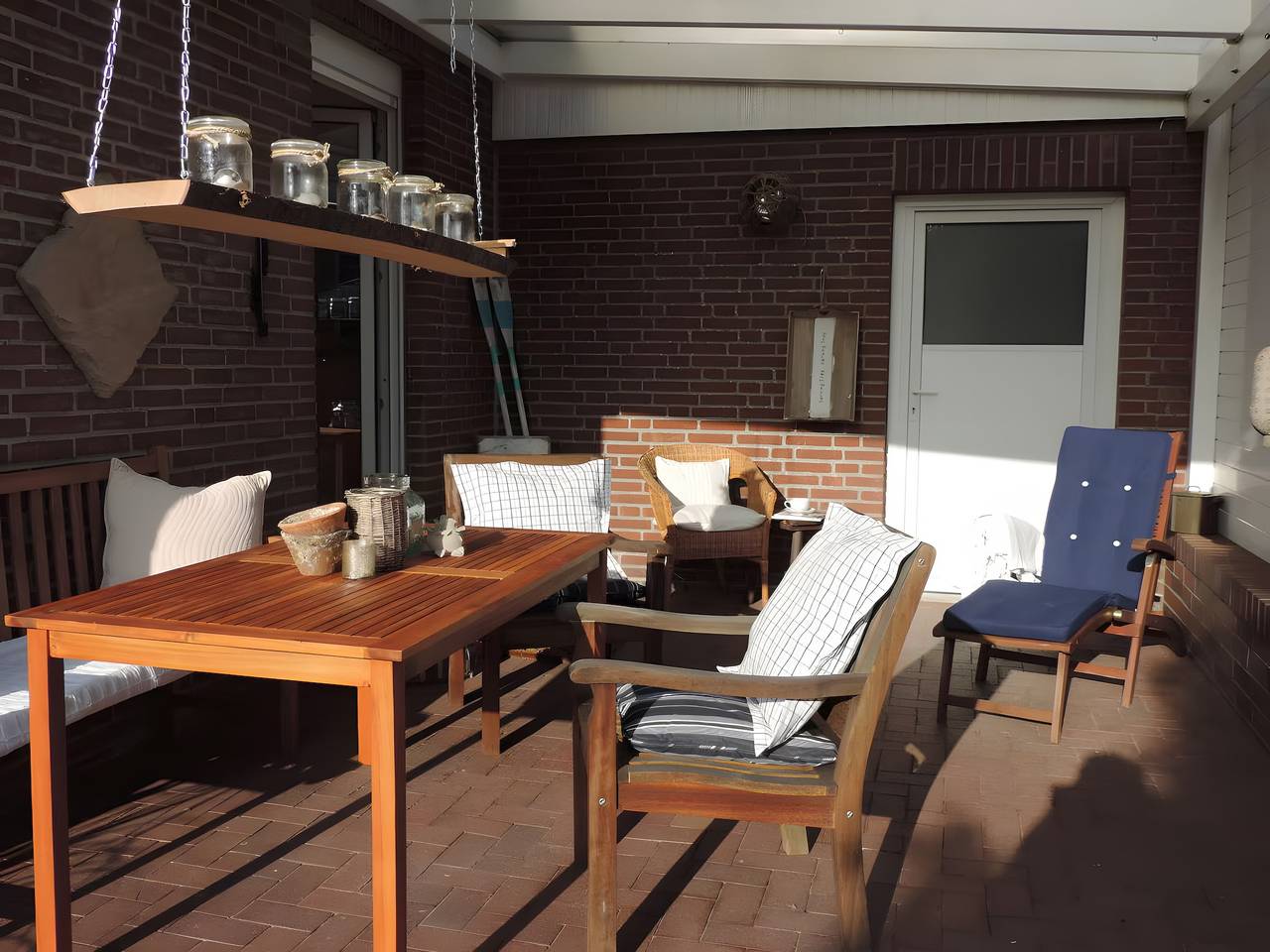 Ferienhaus 'Dat Luettje Huus' mit Gemeinschaftsterrasse und privatem Garten in Hage, Norden und Umgebung