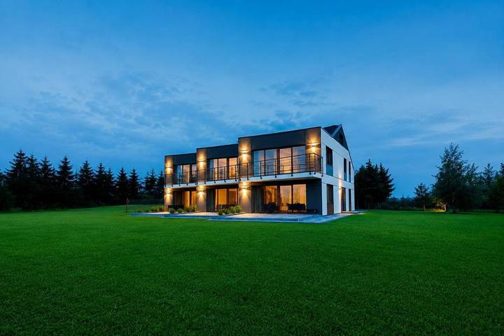 Ferienwohnung für 4 Personen, mit Ausblick und Garten sowie Seeblick in Polen