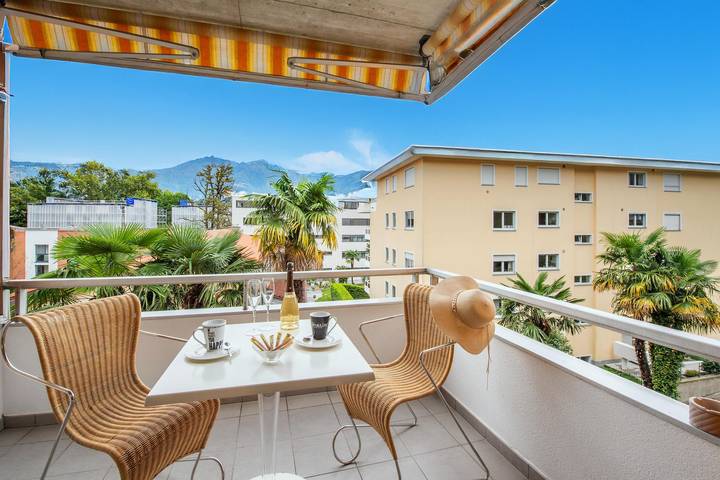 Ferienwohnung für 2 Personen, mit Balkon, mit Haustier in Minusio