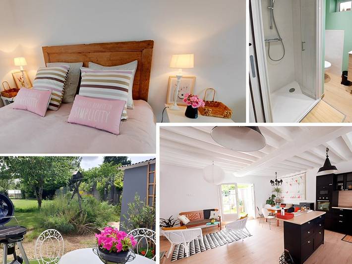 Gîte pour 4 personnes, avec terrasse et jardin à Épineux-le-Seguin