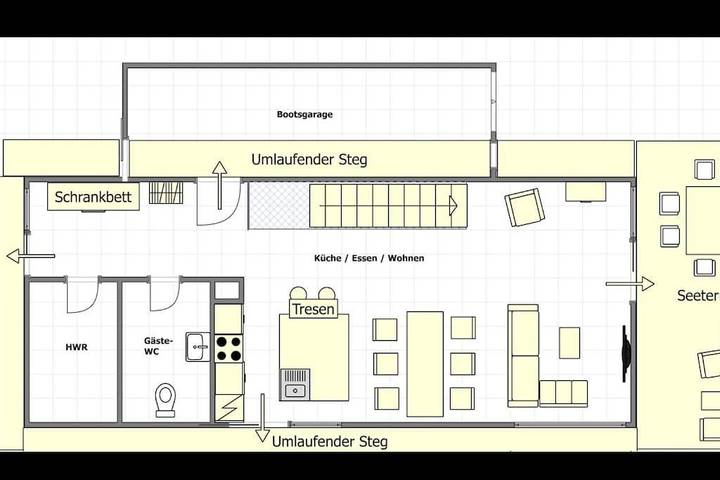 Ferienhaus für 4 Personen, mit Terrasse und Garten sowie Seeblick und Ausblick in Neukieritzsch - 3