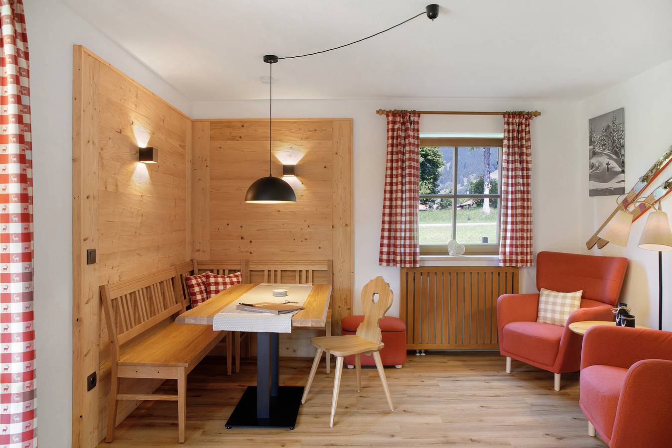 Ganze Wohnung, Apartment 'Appartement Ammerheimat' mit Bergblick, gemeinsamer Terrasse und Wlan in Oberammergau, Bayerische Alpen