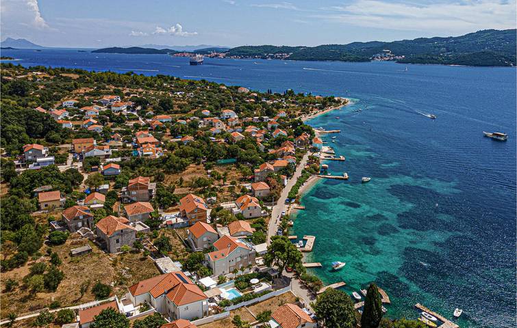 Reizende 2-Zimmer-Wohnung mit Pool in Strandnähe – WLAN & Terrasse in Viganj, Dubrovnik-Neretva
