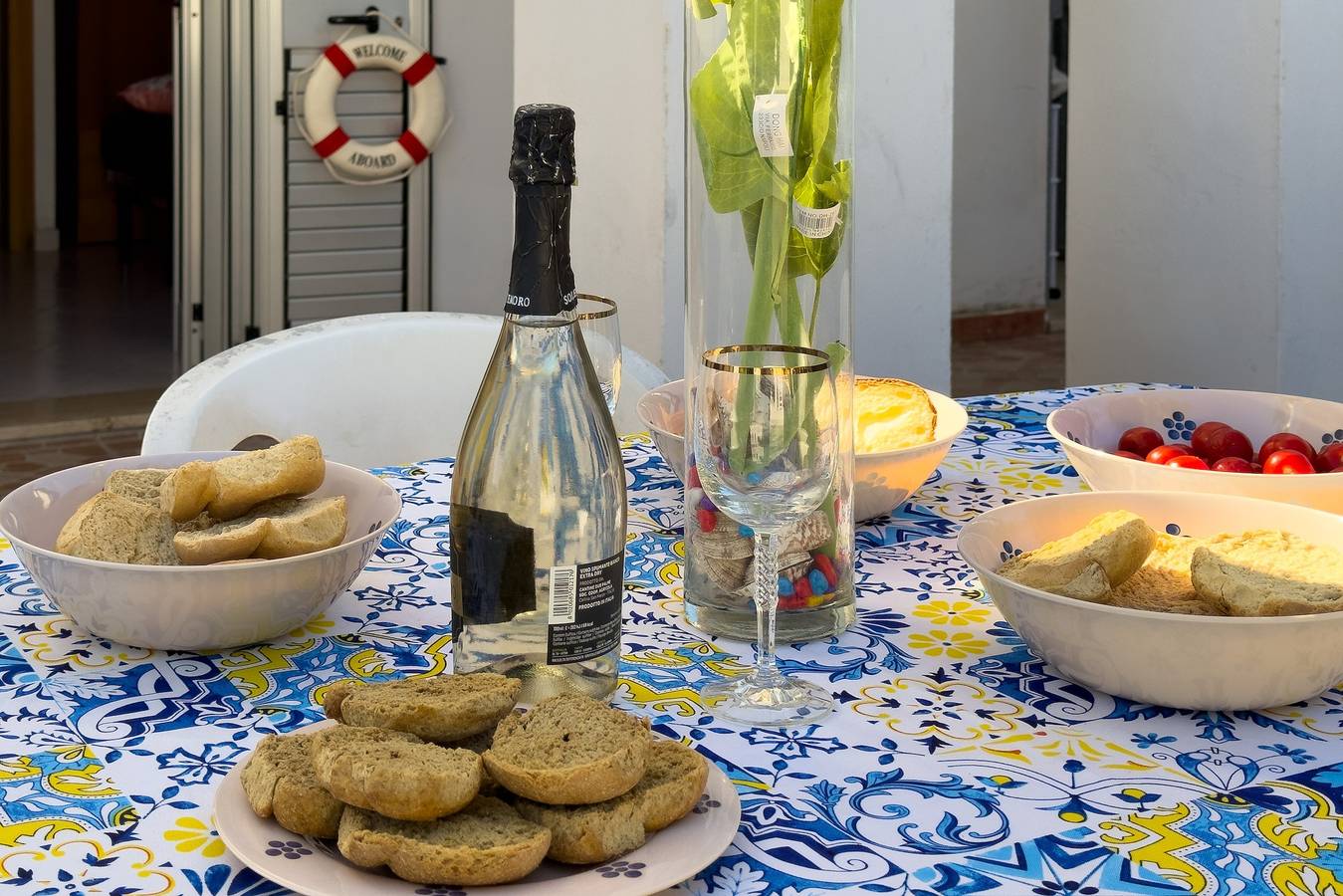 Ferienhaus 'Villetta Sea Love San Foca' mit gemeinsamer Terrasse, Wi-Fi und Klimaanlage in Melendugno, Lecce Provinz