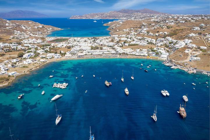 Ganze Wohnung, Ferienwohnung für 5 Personen mit Garten in Ornos, Mykonos