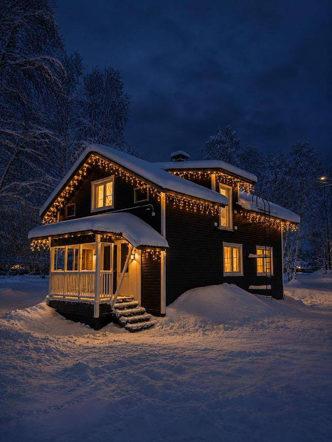 Gîte pour 6 personnes, avec balcon et vue à Ivalo