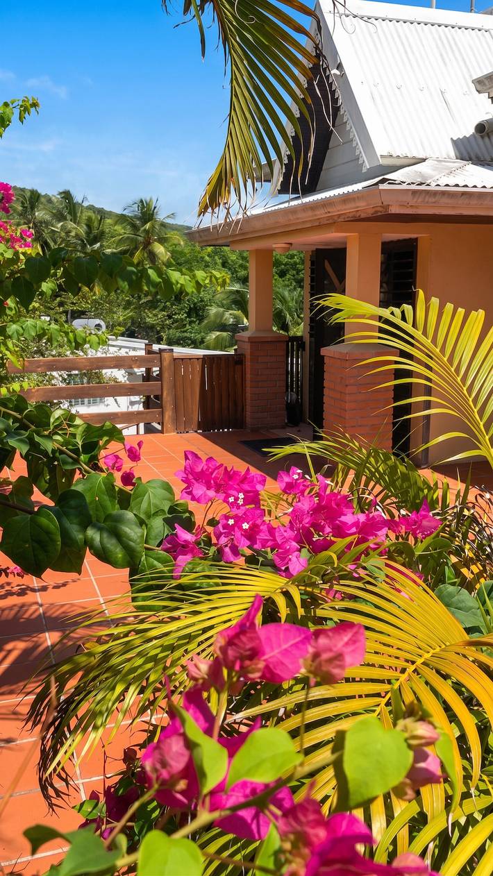 Entire studio, Cozy Studio with Garden View in Diamant, 25 m² in Le Diamant, Martinique