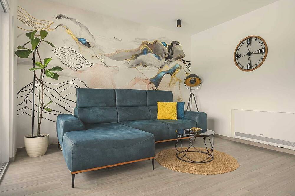 Ganze Wohnung, Ferienwohnung Timmy mit privatem Pool und Meerblick in Lakmartin, Krk