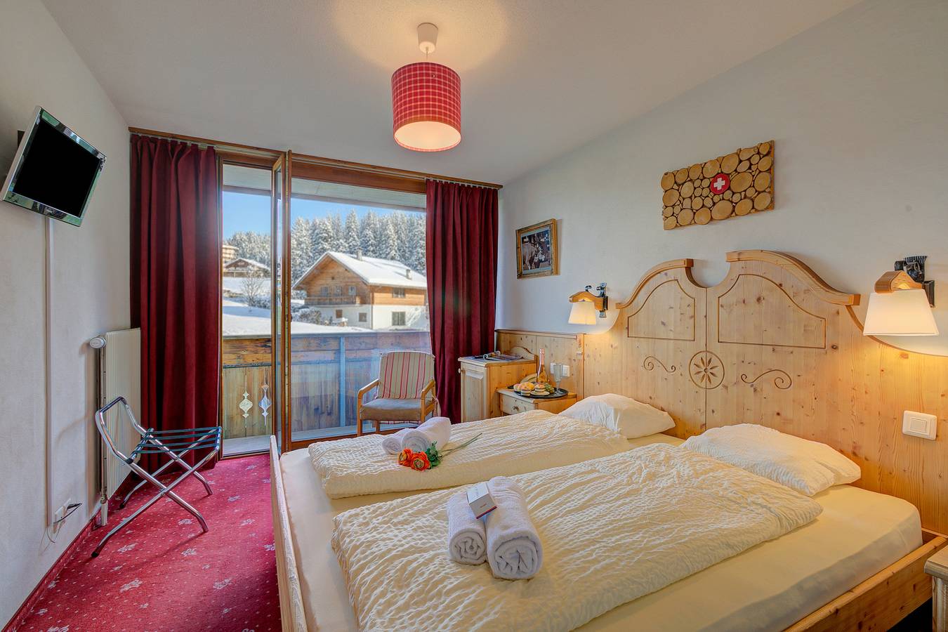 Hotel Relais Alpin Twin Room & Balcony6 in Les Mosses, Ormont-Dessous
