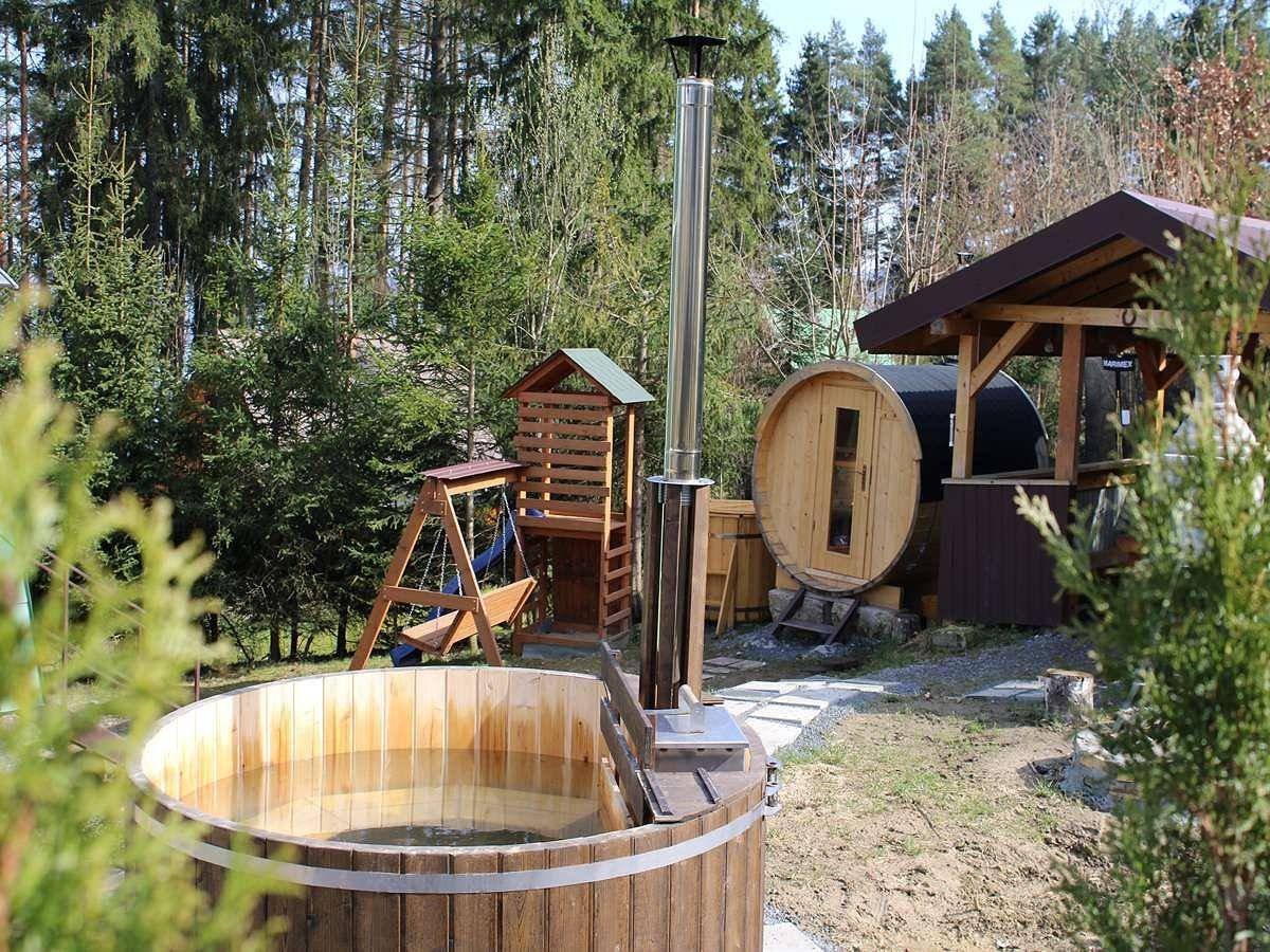 Naturhütte mit Terrasse  Kamin  preiswert genießen in Slowakei