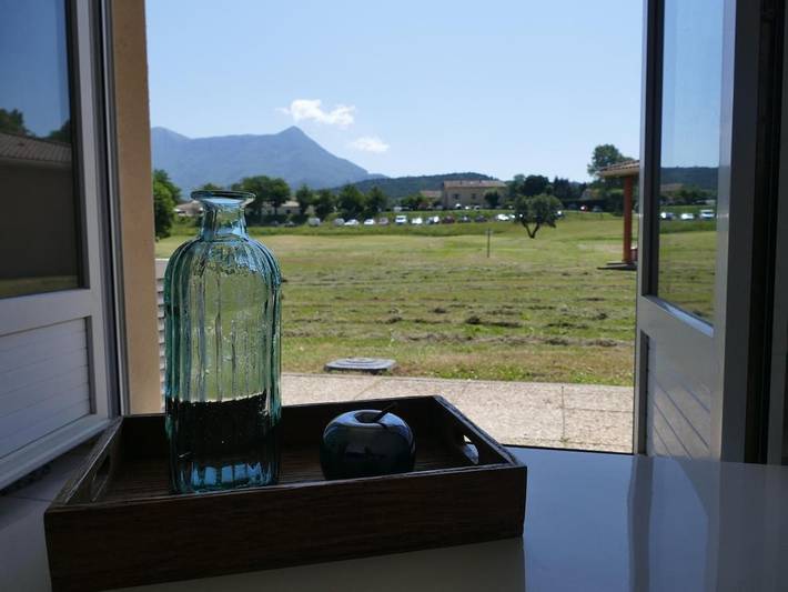 Appartement de vacances pour 4 personnes, avec Terrasse ainsi que Jardin et Vue