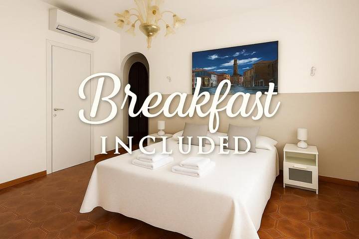 Alojamiento y desayuno para 2 personas, con jardín y vistas en Venecia