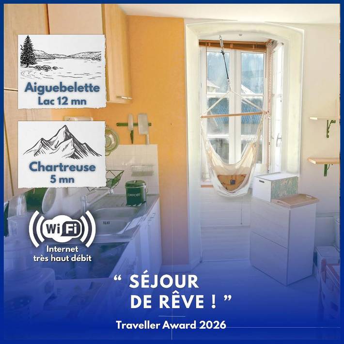 Gîte pour 3 personnes, avec vue et jardin dans Saint-Béron