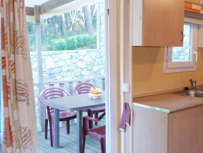 Camping Tikayan le Méditerranée - Mobilheim 6 personen - Colorado. Eco in Hyeres, Parc national Port-Cros