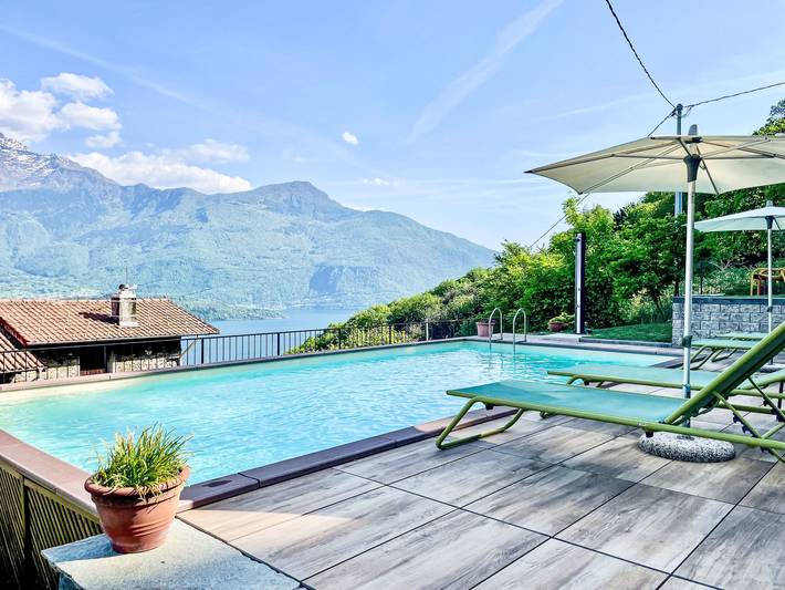 Ferienhaus für 6 Personen, mit Seeblick und Garten sowie Ausblick am Comer See - 2