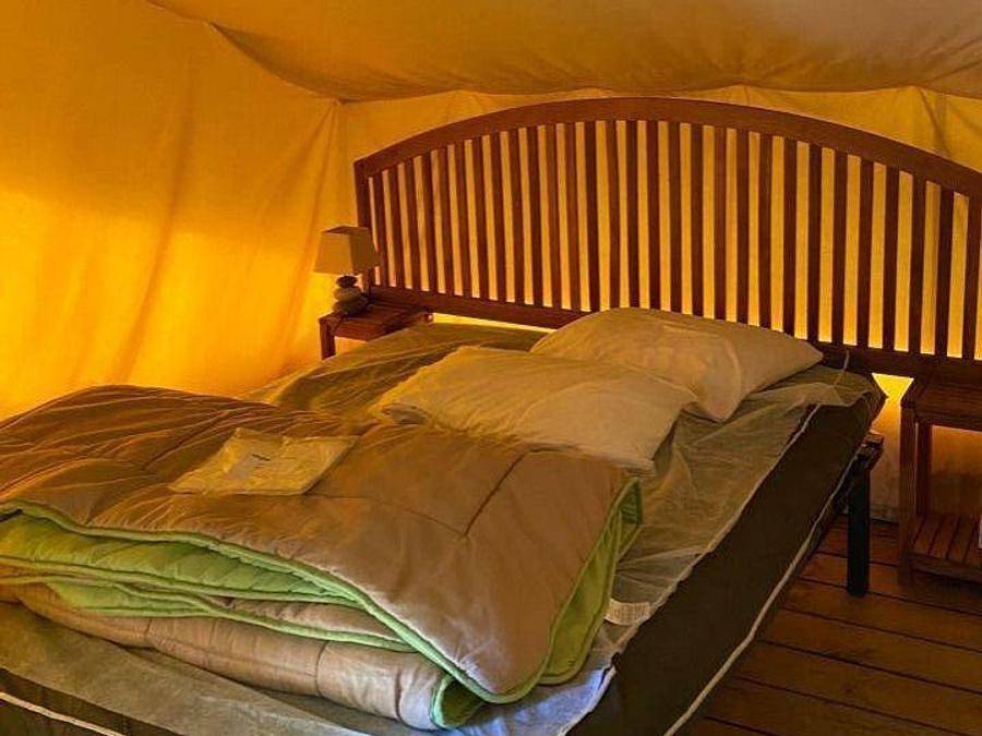 Camping Les Rives de Grand Lieu - Unterkunft 2 personen - Lodge Baléare - 1 Schlafzimmer - Ohne Sanitäranlagen in Saint-Philbert-de-Grand-Lieu, Nantes und Umgebung