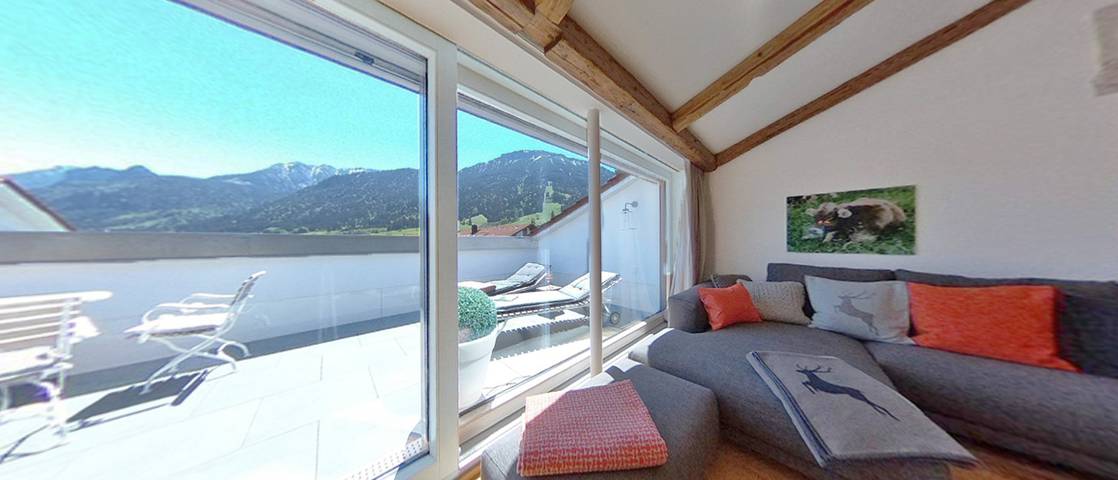 Hütte für 6 Personen, mit Balkon und Ausblick in Pfronten - 3