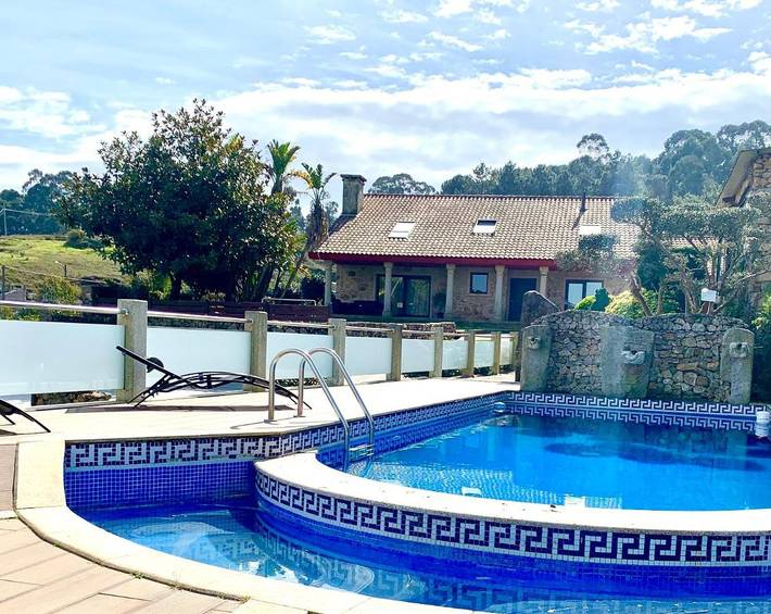 Casa rural para 10 personas, con Terraza y Jardín además de Piscina y Vistas en Baiona