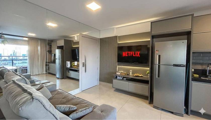 Casas e apartamentos de temporada para 4 pessoas, com piscina e sauna e ainda vista and terraço, com animais de estimação em Campo Grande