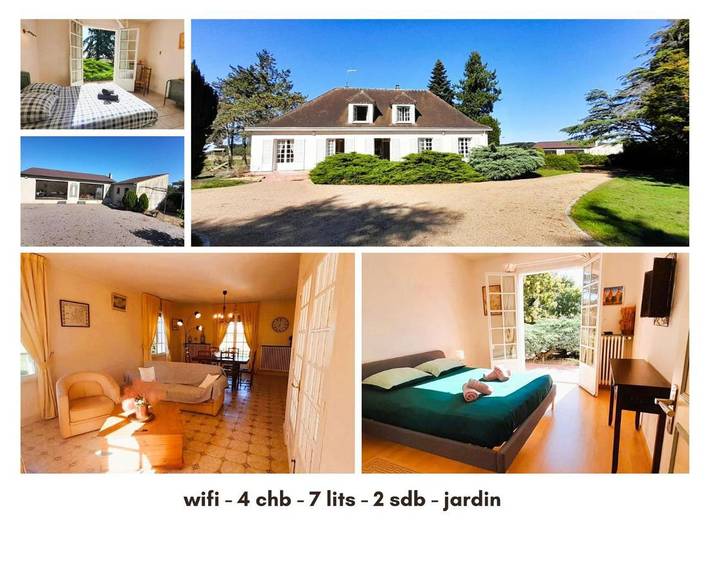 Maison de vacances pour 10 personnes, avec terrasse et jardin