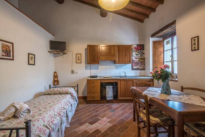 Appartamento di vacanza "Bilocale Santolaio" con piscina condivisa e Wi-Fi in Castiglion Fibocchi, Valdarno