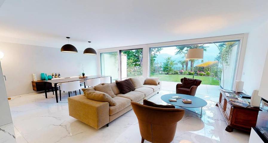 Location de vacances pour 6 personnes, avec vue sur le lac et vue ainsi que jardin et piscine, animaux acceptés dans Riva San Vitale - 3