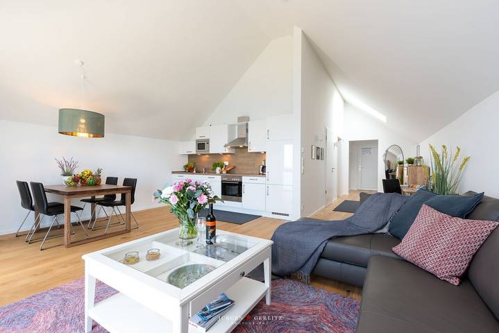 Ganze Wohnung, Mehrblick - Duschbad, Fußbodenheizung, Tv, Balkon, 1. Reihe am Wasser, 3. Stock in Olpenitz, Kappeln