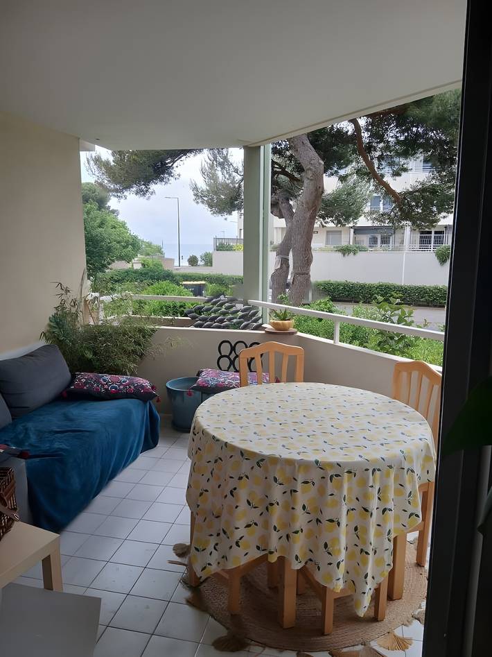 Appartement de vacances pour 3 personnes, avec balcon, animaux acceptés à Sète