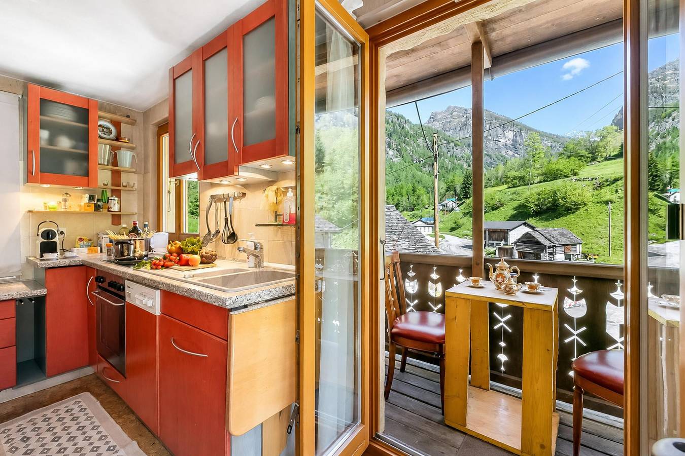Ganze Wohnung, Casa Andy 1 Val Lavizzara with Views for Four in Lavizzara, Tessiner Alpen
